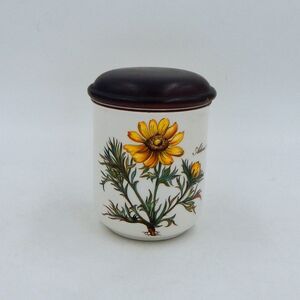 Villeroy And Boch BOTANICA 4 In Storage Jar Canister Wooden Lid Adonia Vernalis